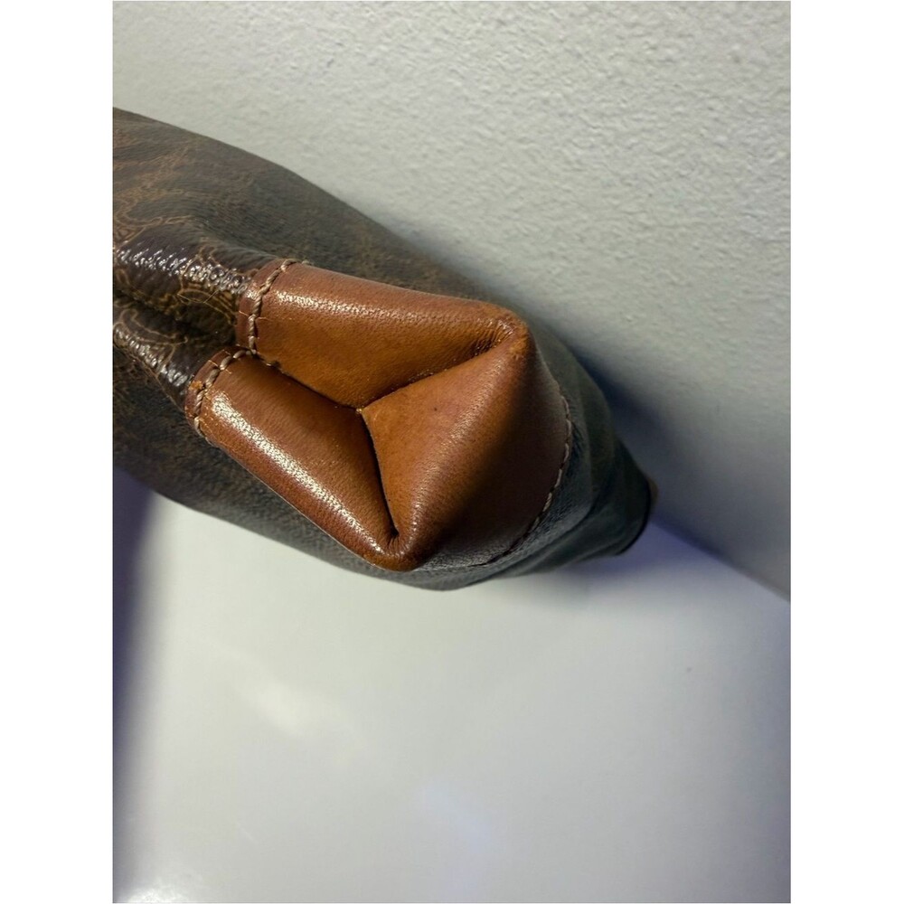 Celine Brown Monogram Tote with Tan Leather Trim - Picture 4 of 16